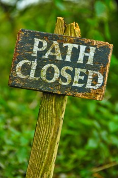 path closed